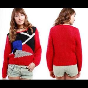 Vintage 90s Fresh Prince Geometric Sweater jumper Sheridan